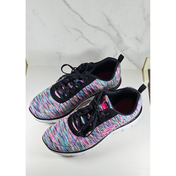 Skechers Flex Appeal 4.0 Vivid Spirit Multicolor Walking Sneakers - Picture 2 of 7
